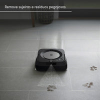 Robô Passa Pano Inteligente Bivolt Braava jet® m6 Graphite iRobot