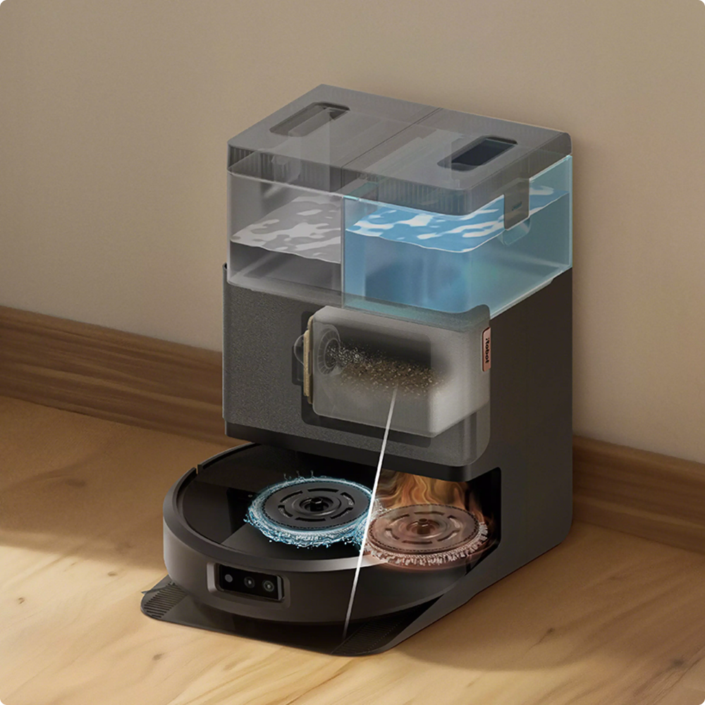 Robô Aspirador Roomba 505+ Combo, com Base AutoWash Dock, Aspira e Pas Robô Aspirador Roomba 505+ Combo, com Base AutoWash Dock, Aspira e Pas