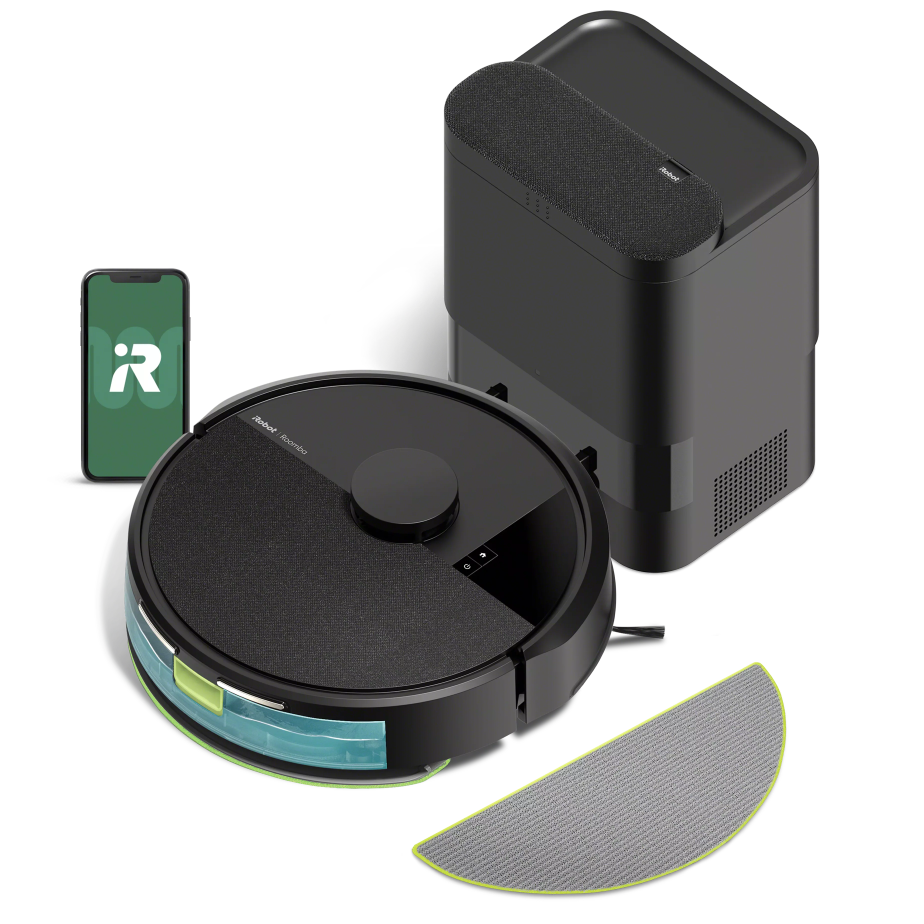 Robô Aspirador Roomba 105+ Combo com Base AutoEmpty Aspira e Passa Pan Robô Aspirador Roomba 105+ Combo com Base AutoEmpty Aspira e Passa Pan