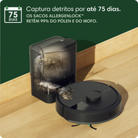 Robô Aspirador Roomba 105+ Combo com Base AutoEmpty Aspira e Passa Pano, Auto Esvaziamento, iRobot