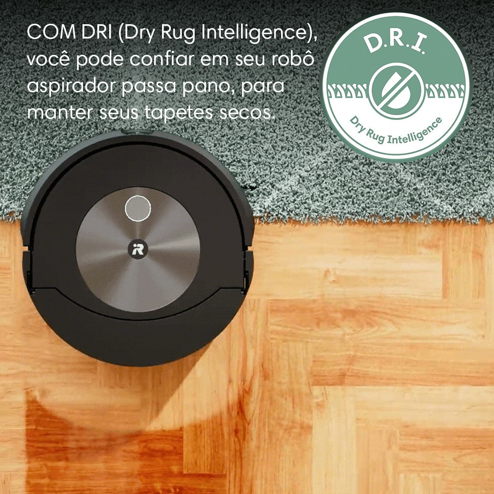 Robô Roomba Combo J7, 2 em 1, Aspira e Passa Pano da iRobot