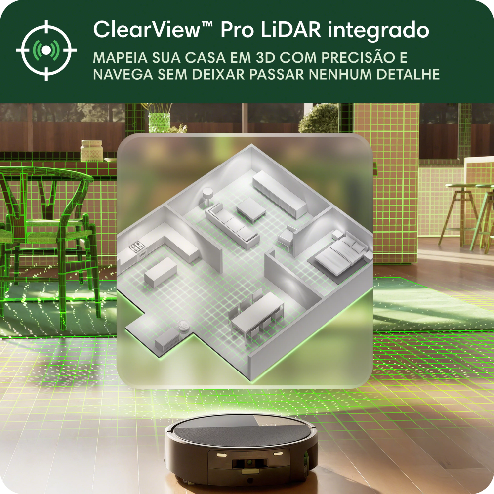 Robô Aspirador Roomba Max 705+ Combo, com Base AutoWash Dock, Aspira e Passa Pano, iRobot