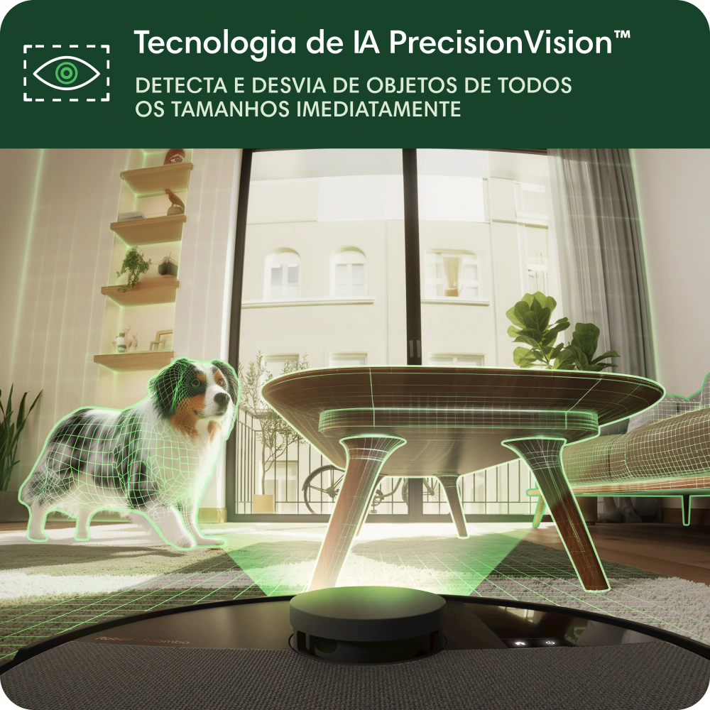 Robô Aspirador Roomba 505+ Combo, com Base AutoWash Dock, Aspira e Passa Pano, iRobot