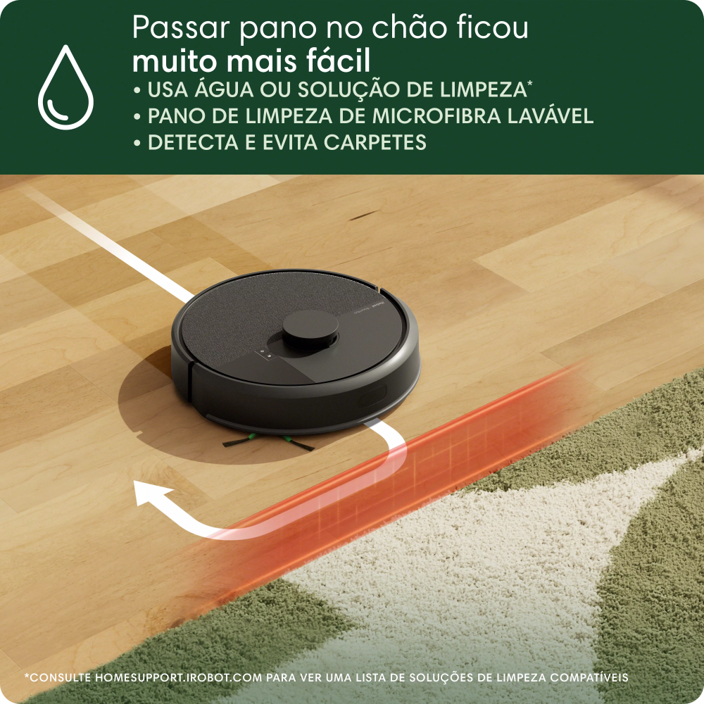 Robô Aspirador Roomba 105+ Combo com Base AutoEmpty Aspira e Passa Pano, Auto Esvaziamento, iRobot