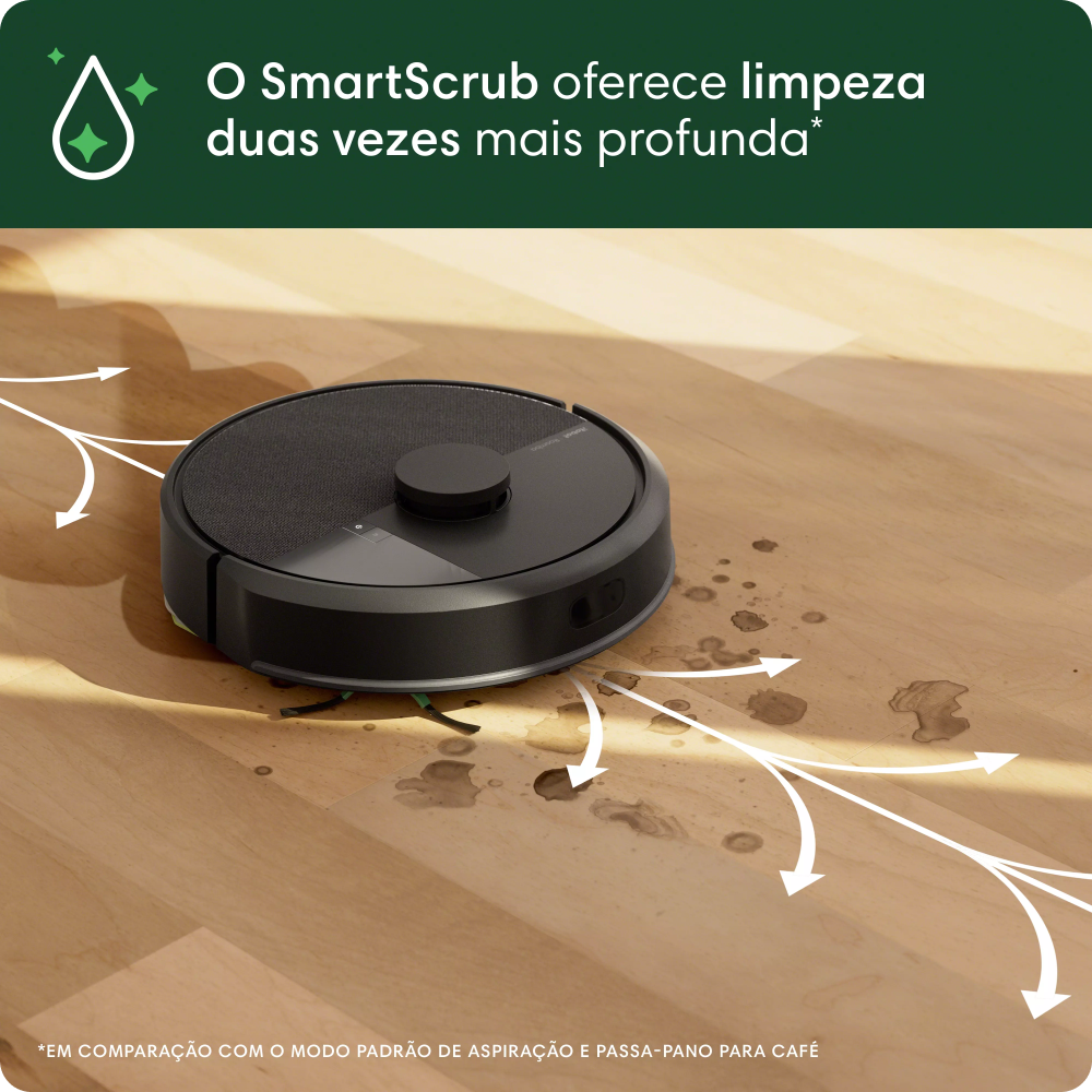 Robô Aspirador Roomba 105+ Combo com Base AutoEmpty Aspira e Passa Pan Robô Aspirador Roomba 105+ Combo com Base AutoEmpty Aspira e Passa Pan